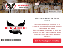 Tablet Screenshot of kenshukai.net